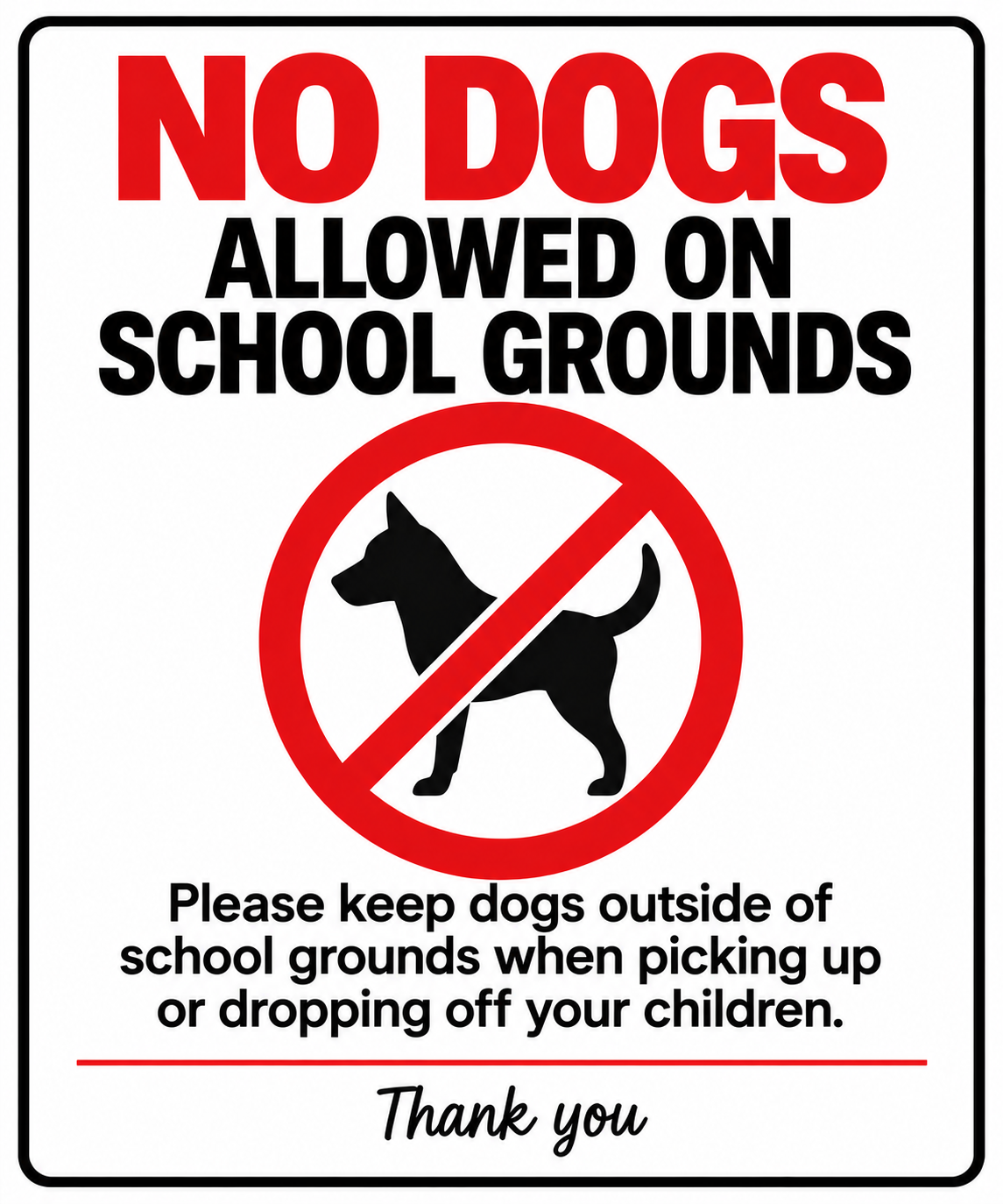 No Dogs